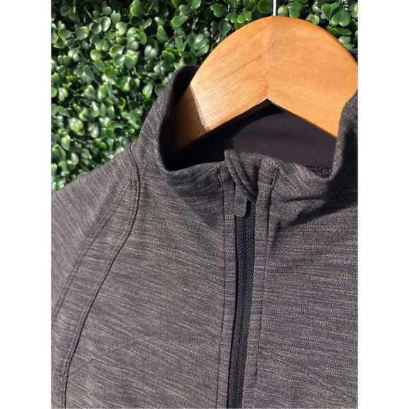 Lululemon Gait Keeper Jacket Full Up Zip in Heathered Black Size 4 - Picture 2 of 5